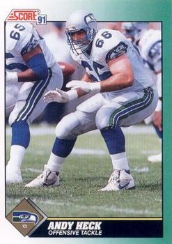 Andy Heck Seattle Seahawks 1991 Score NFL #266